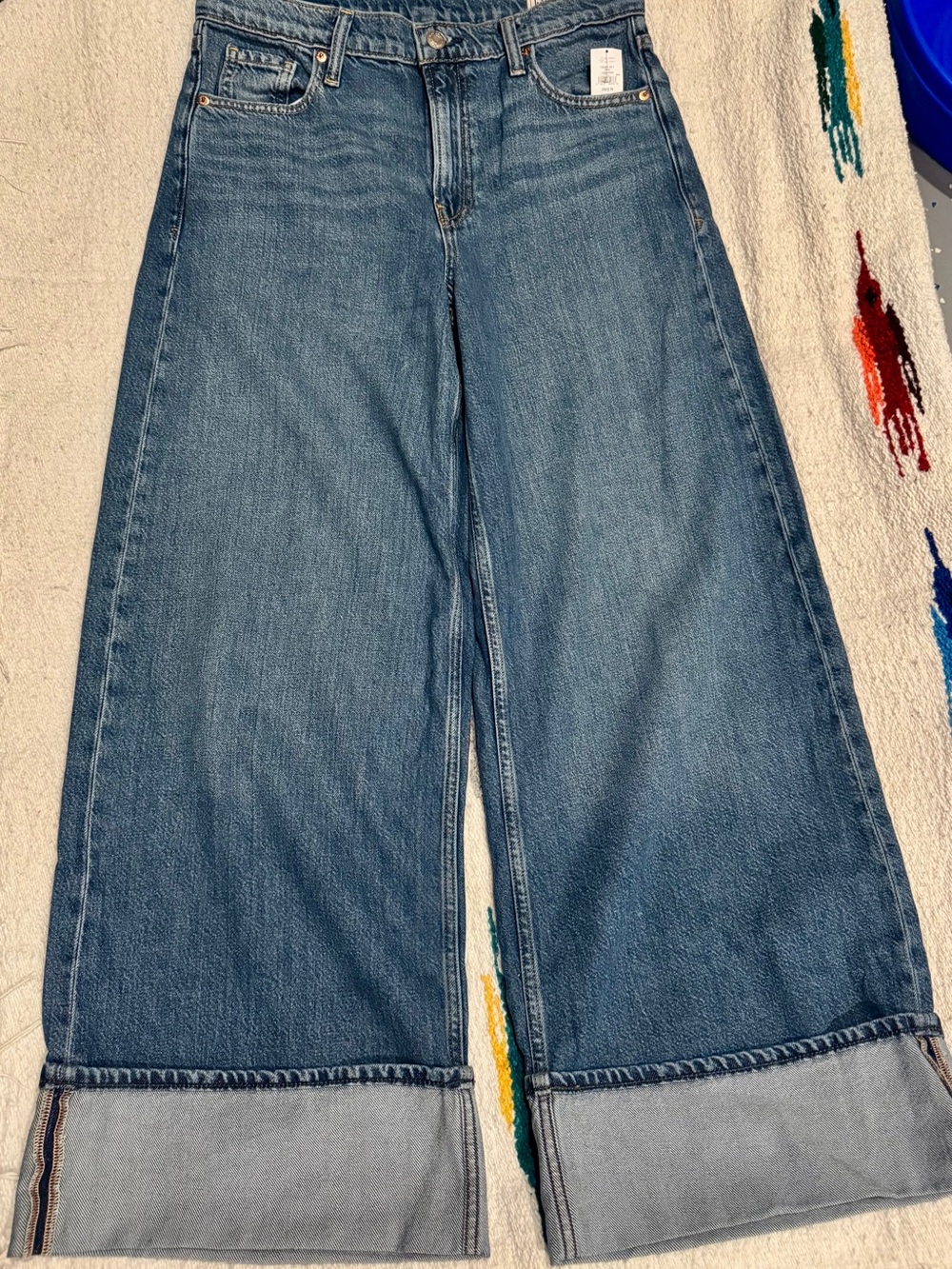 NWT!! GAP High-Rise Wide-Leg Cuffed Jeans | Size 26/2R